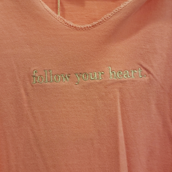 Peach Long Sleeve Hoodie M - Picture 2 of 5